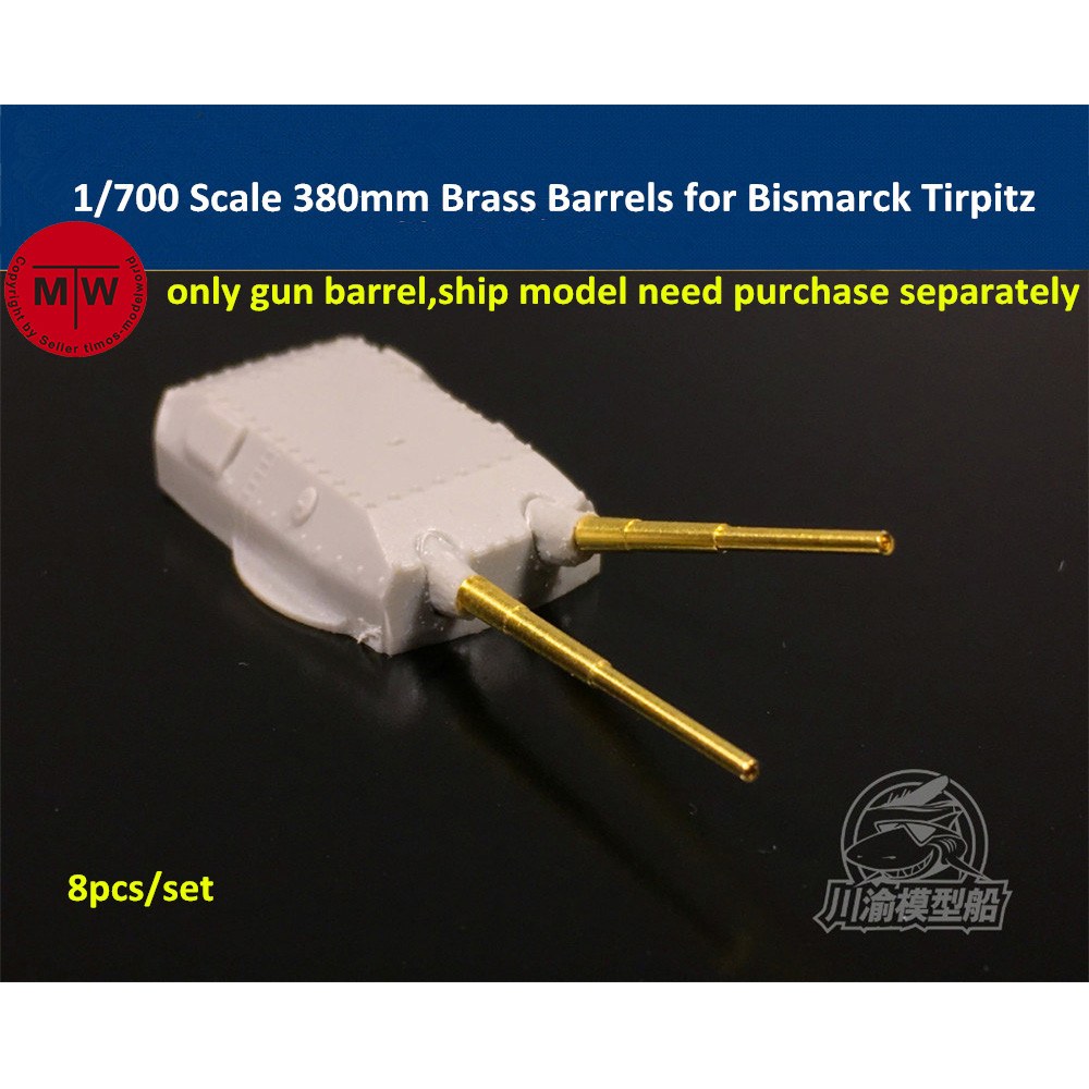 Model Kit Battleship - 1/700 Schaal 380mm Messing Vaten voor