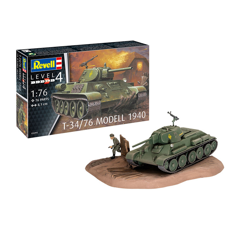 Revell 03294 1/76 Sovjet T-34/ - Model Kit Revell recensie en prijs