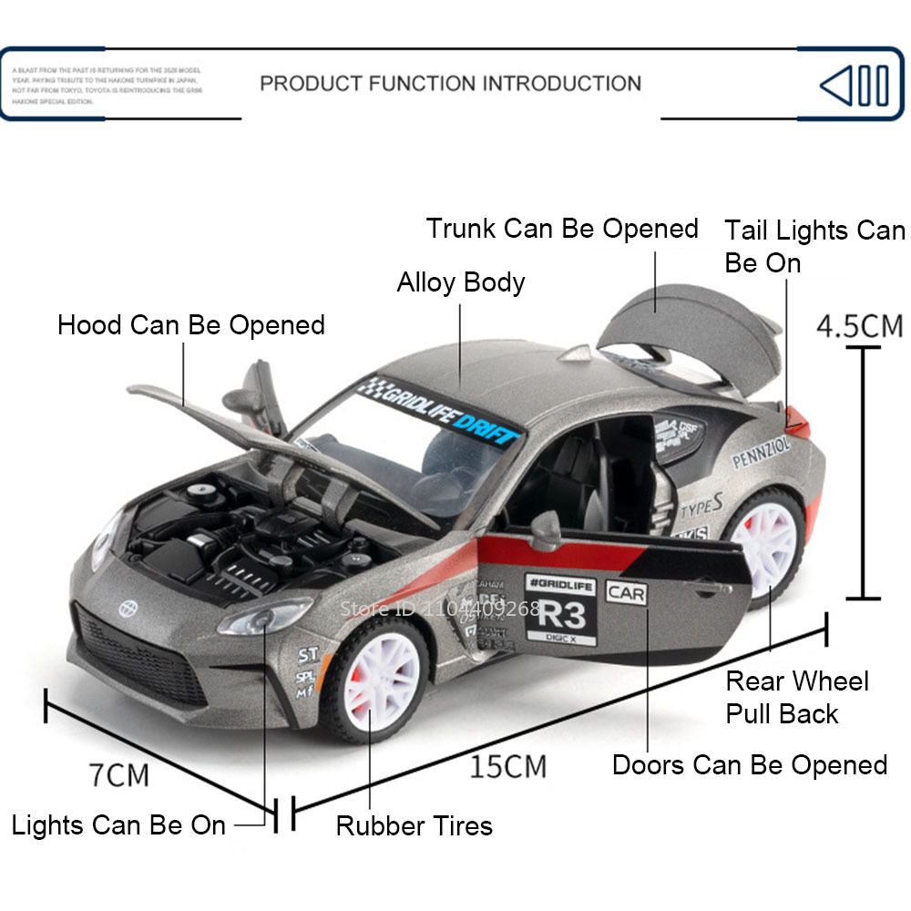 1:32 Schaal GR86 AE86 Sportwag - Model Kit Ae86 recensie en prijs