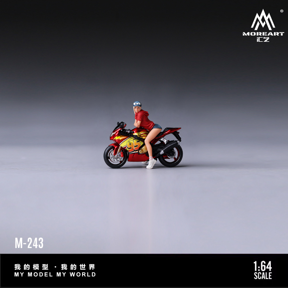 MoreArt 1:64 Resin Model Motor - Model Kit Girl recensie en prijs
